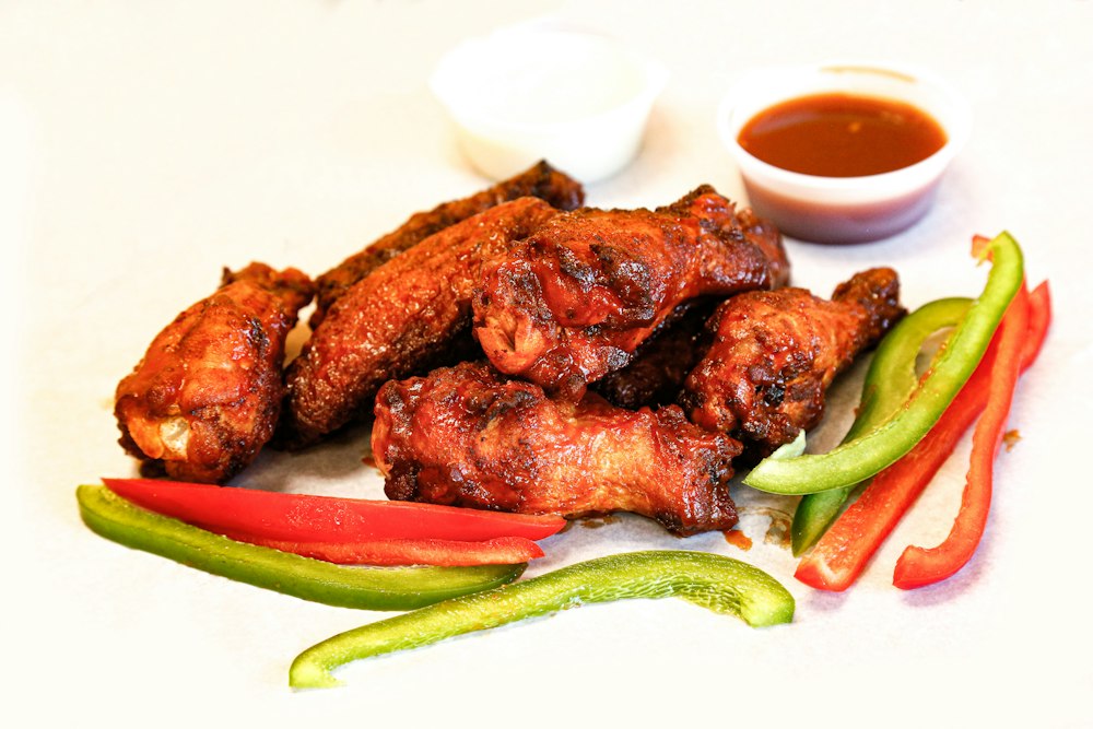 Alitas de pollo glaseadas